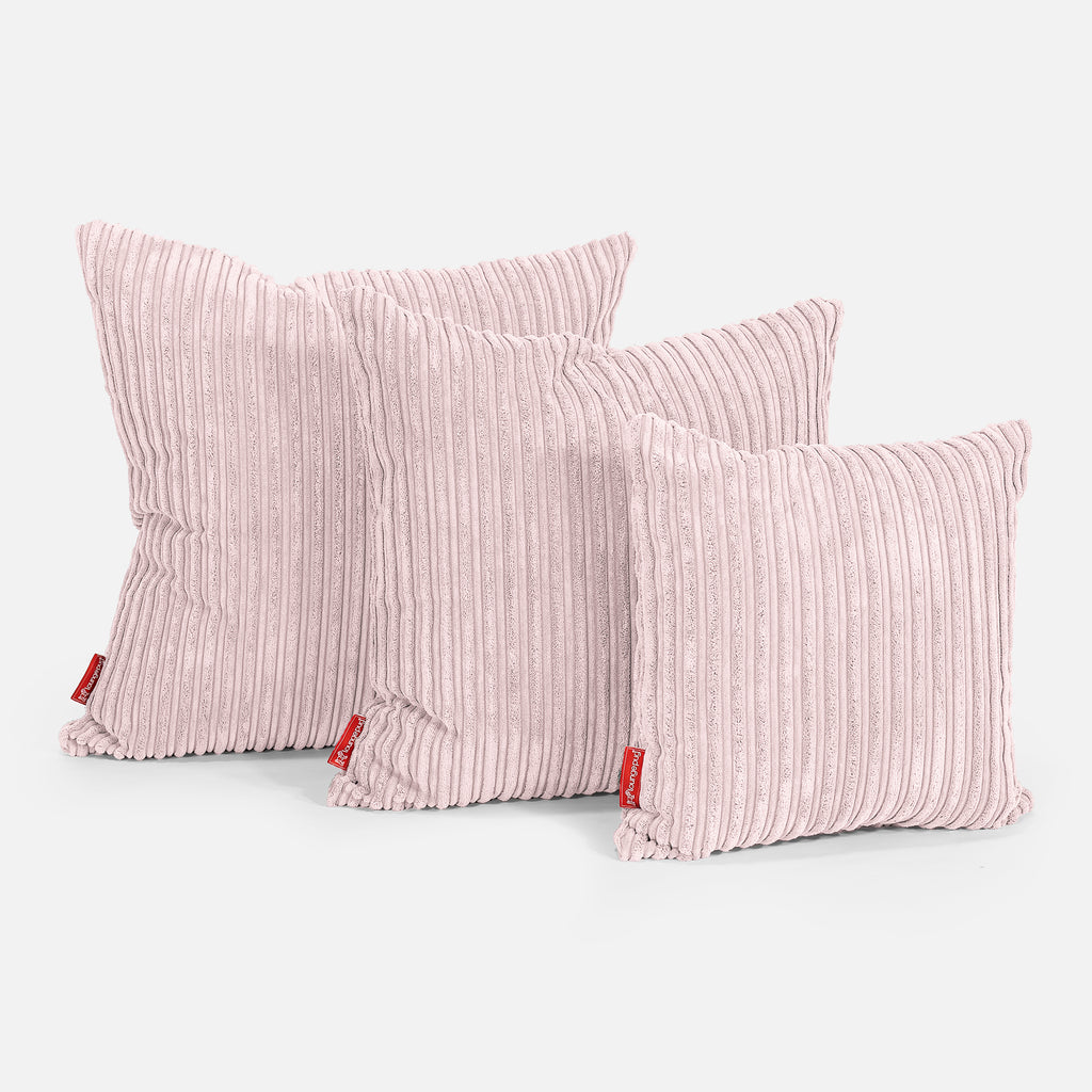 Extra Grote Kussen 70 x 70cm - Corduroy Blozen Roze 02