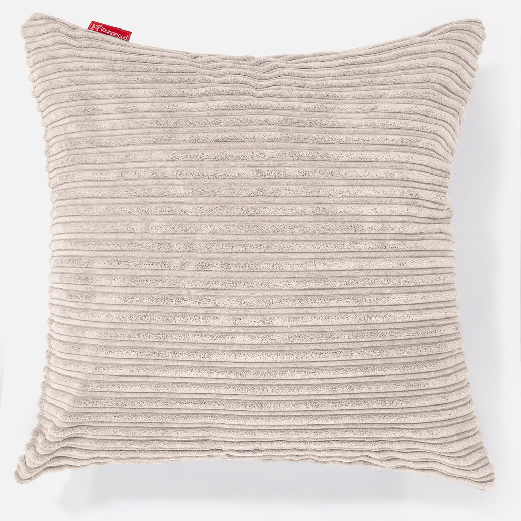 Extra Grote Kussen 70 x 70cm - Corduroy Ivoor 01