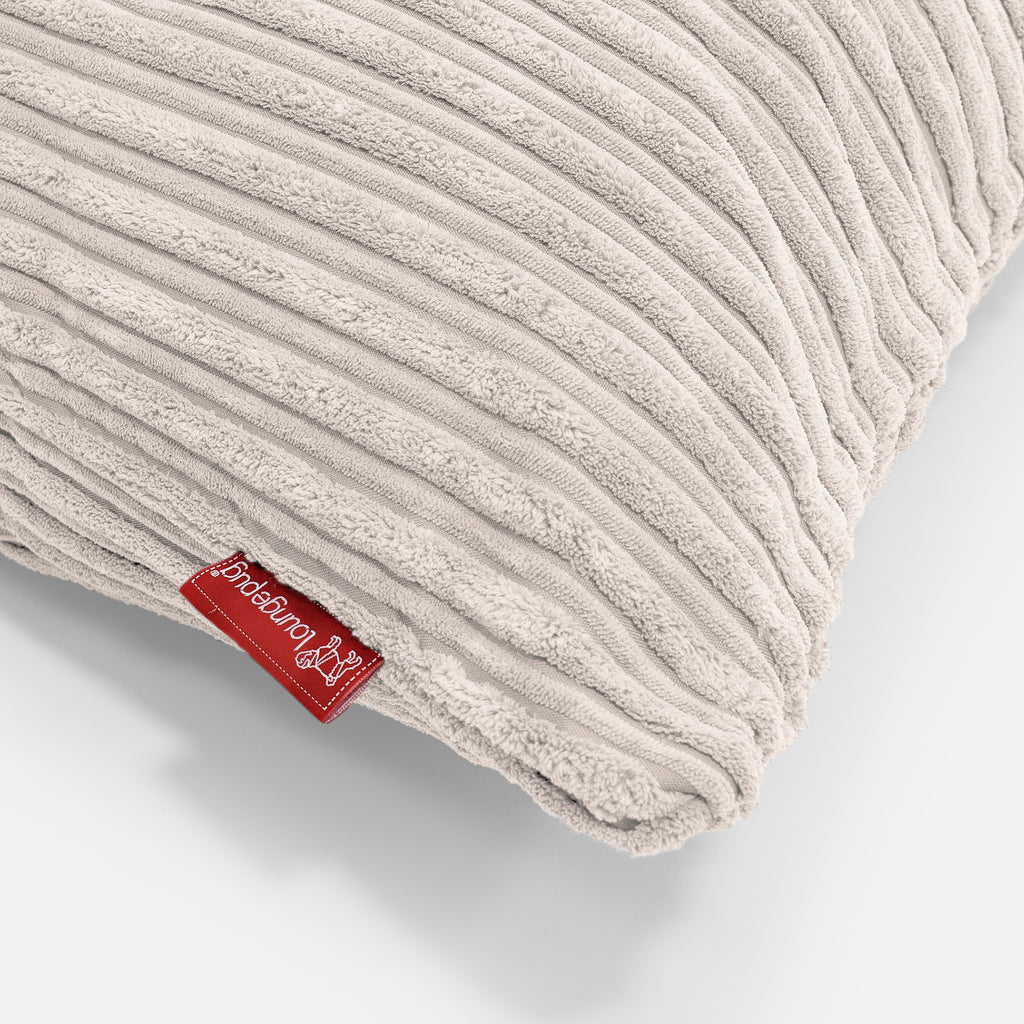Extra Grote Kussen 70 x 70cm - Corduroy Ivoor 03