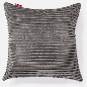 Extra Grote Kussenhoes 70 x 70cm - Corduroy Graphite Grijs