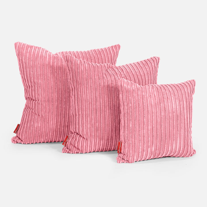 Extra Grote Kussen 70 x 70cm - Corduroy Koraal 02