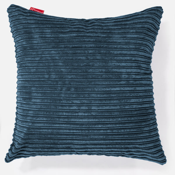 Extra Grote Kussen 70 x 70cm - Corduroy Marineblauw 01