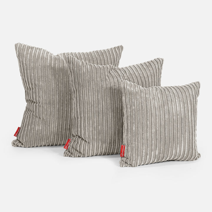 Extra Grote Kussen 70 x 70cm - Corduroy Mink 02