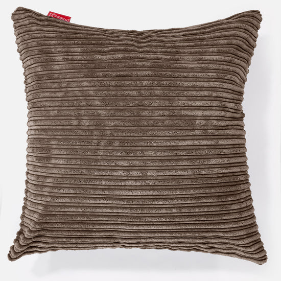 Extra Grote Kussen 70 x 70cm - Corduroy Mocha Bruin 01