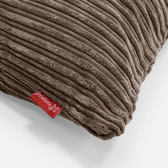 Extra Grote Kussen 70 x 70cm - Corduroy Mocha Bruin 03