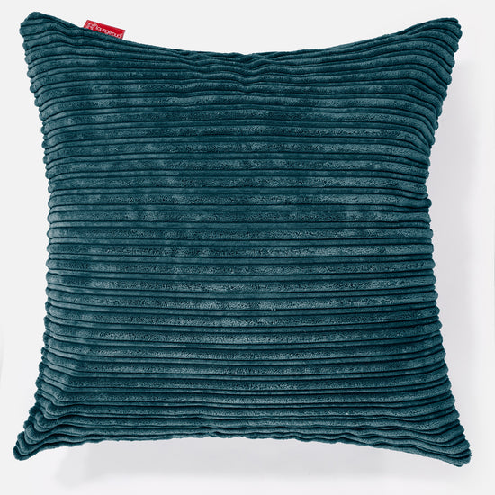 Extra Grote Kussen 70 x 70cm - Corduroy Teal 01