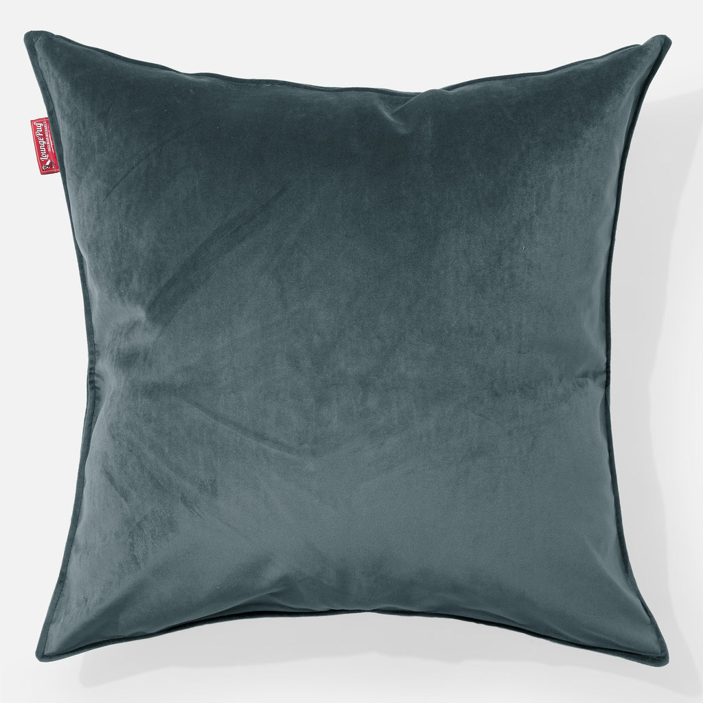 Extra Grote Kussen 70 x 70cm - Fluweel Petrol 01