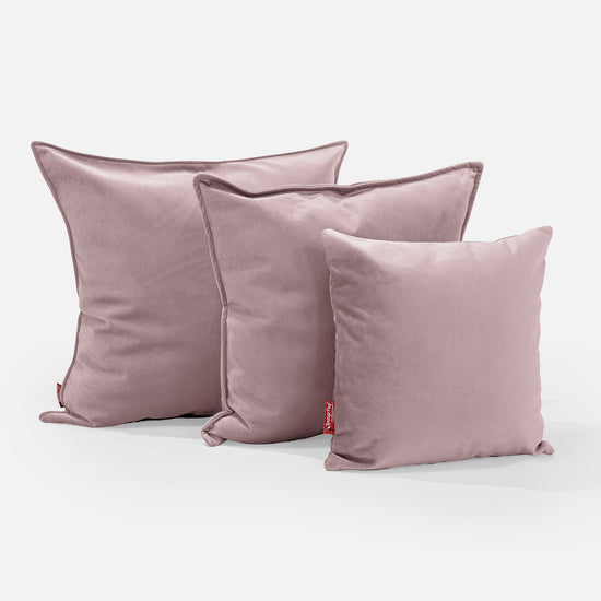 Extra Grote Kussen 70 x 70cm - Fluweel Roze 02