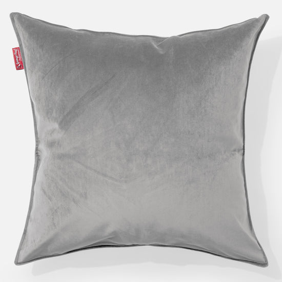 Extra Grote Kussen 70 x 70cm - Fluweel Zilver 01