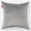 Extra Grote Kussen 70 x 70cm - Fluweel Zilver 01