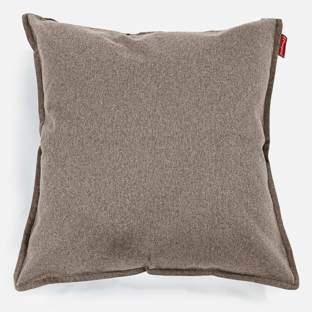 Extra Grote Kussen 70 x 70cm - Interalli Wol Biscuit 01