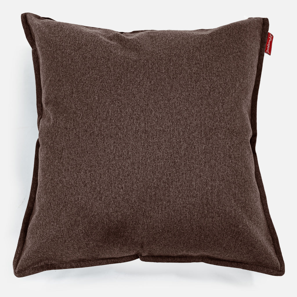 Extra Grote Kussen 70 x 70cm - Interalli Wol Bruin 01