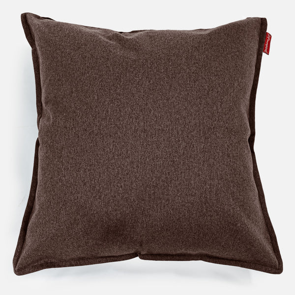 Extra Grote Kussen 70 x 70cm - Interalli Wol Bruin 01