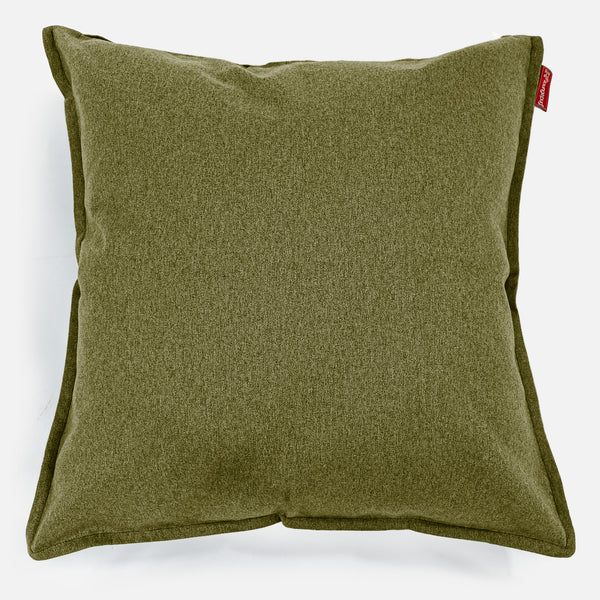 Extra Grote Kussen 70 x 70cm - Interalli Wol Limoengroen 01