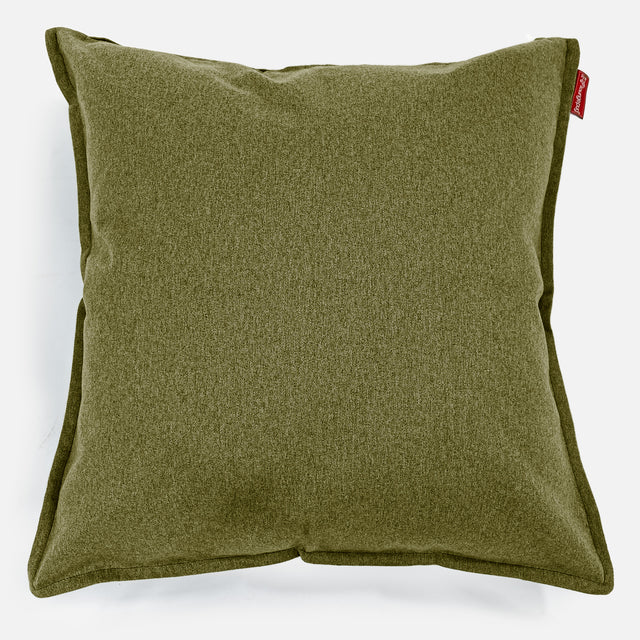 Extra Grote Kussen 70 x 70cm - Interalli Wol Limoengroen 01