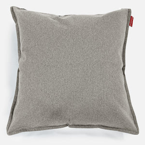 Extra Grote Kussenhoes 70 x 70cm - Interalli Wol Zilver