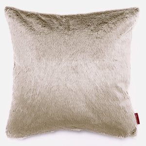 Extra Grote Kussenhoes 70 x 70cm - Nepkonijnenbont Goudbruin