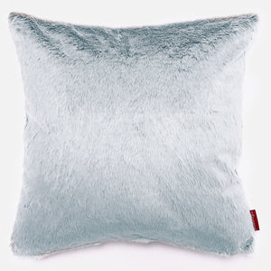 Extra Grote Kussenhoes 70 x 70cm - Nepkonijnenbont Stoffig Blauw
