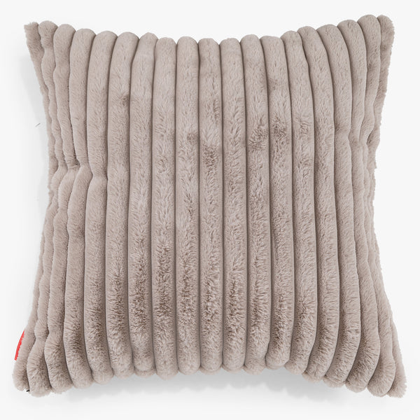 Extra Grote Kussenhoes 70 x 70cm - Ultra Pluche Corduroy Mink 01