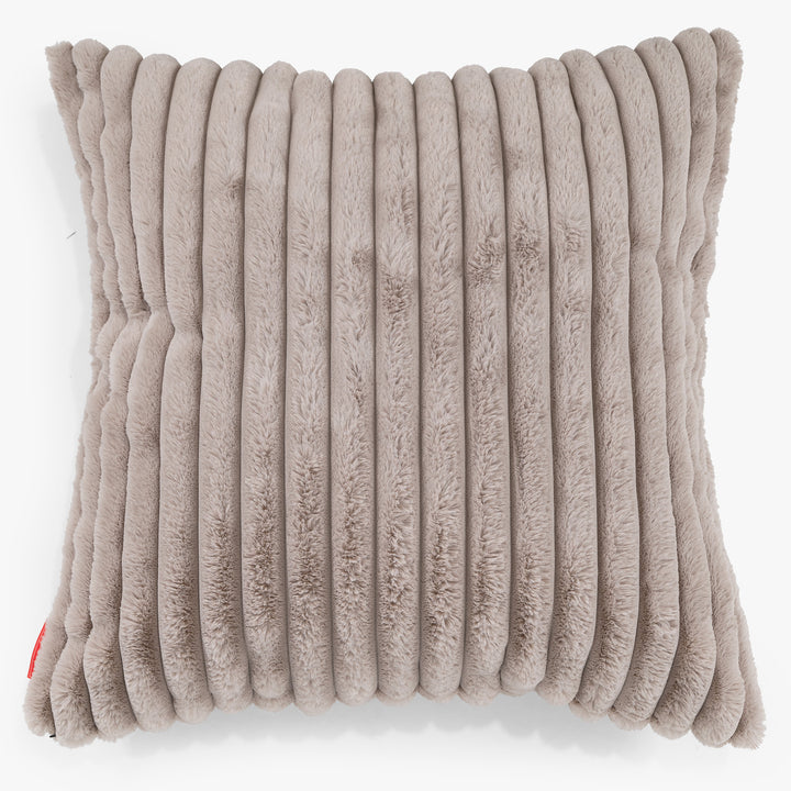 Extra Grote Kussenhoes 70 x 70cm - Ultra Pluche Corduroy Mink 01