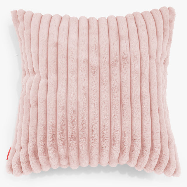Extra Grote Kussenhoes 70 x 70cm - Ultra Pluche Corduroy Stoffig Roze 01