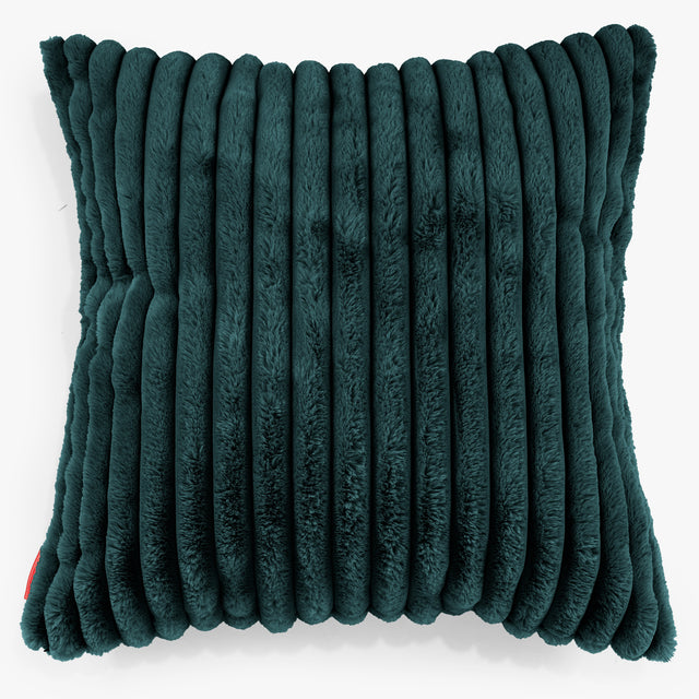Extra Grote Kussenhoes 70 x 70cm - Ultra Pluche Corduroy Teal 01