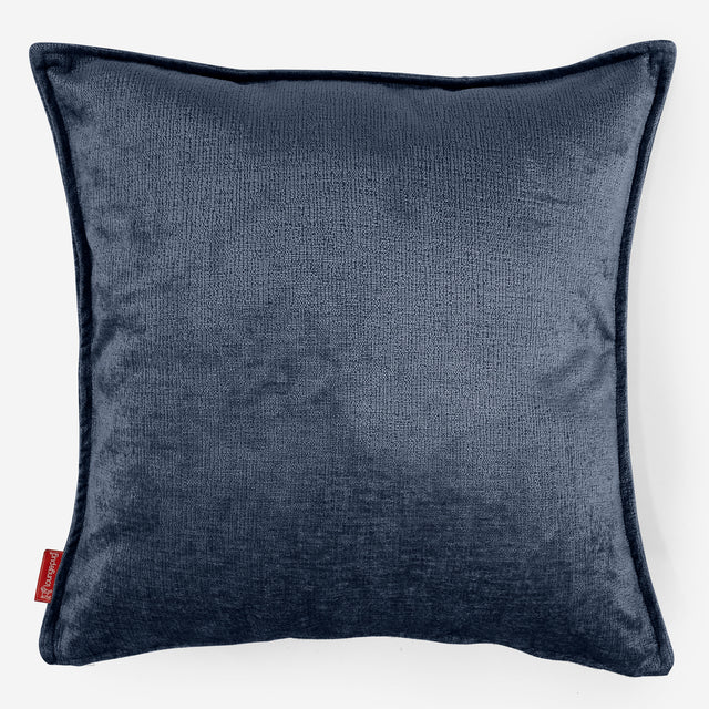 Extra Grote Kussenhoes 70 x 70cm - Chenille Marineblauw 01