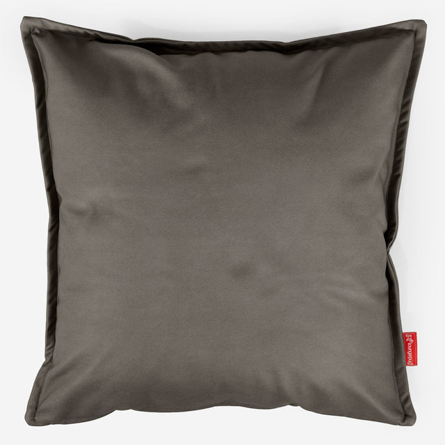 Extra Grote Kussenhoes 70 x 70cm - Veganistisch Leer Grijs 01