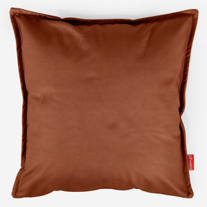 Extra Grote Kussenhoes 70 x 70cm - Veganistisch Leer Kastanje