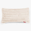 Gigantische Langwerpige Kussenhoes 40 x 80cm - Ultra Pluche Corduroy Crème 01