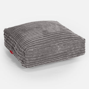 Groot Vloerkussen - Corduroy Graphite Grijs