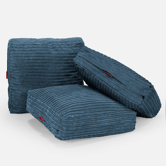 Groot Vloerkussen - Corduroy Marineblauw 04