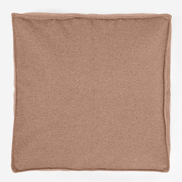 Groot Vloerkussen - Interalli Wol Zand Fabric Close-up Image