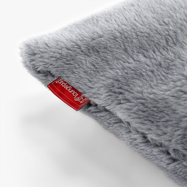 Groot Vloerkussen - Nepteddybont Donker grijs Fabric Close-up Image