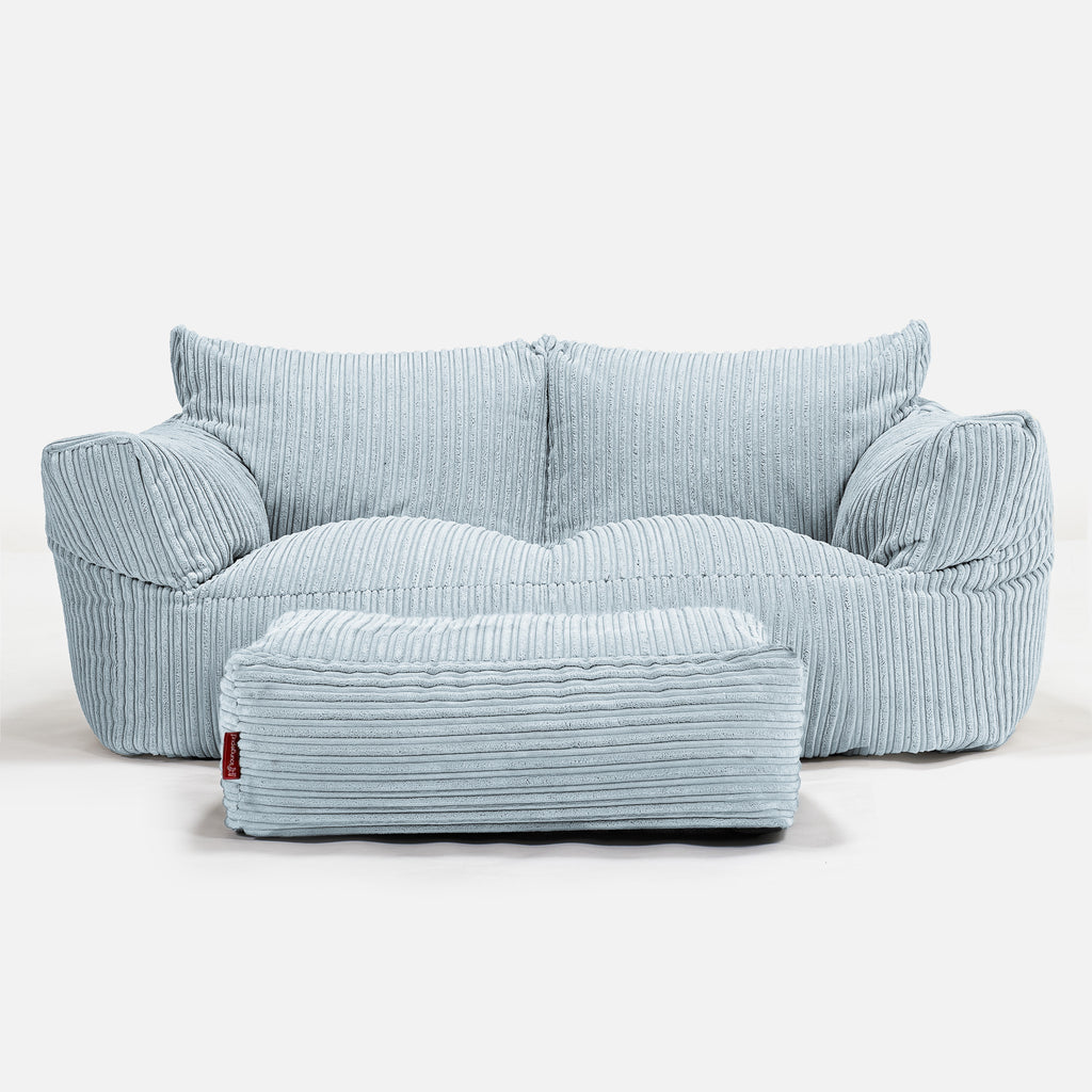 Josephine Zitzak Bank - Corduroy Baby Blauw 02