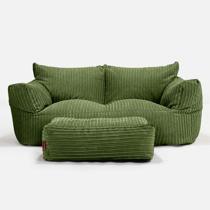 Josephine Zitzak Bank - Corduroy Bosgroen 02