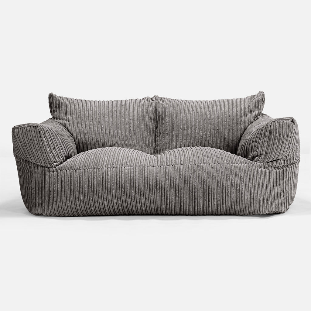 Josephine Zitzak Bank - Corduroy Graphite Grijs 01