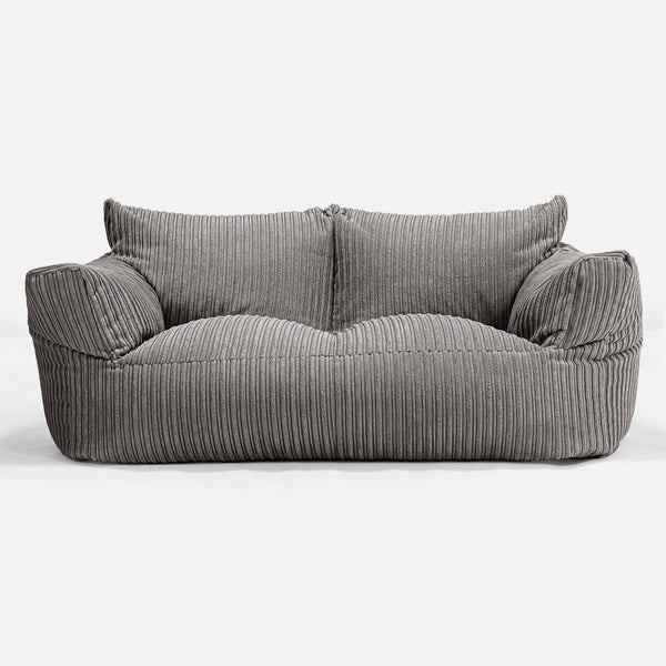 Josephine Zitzak Bank - Corduroy Graphite Grijs 01