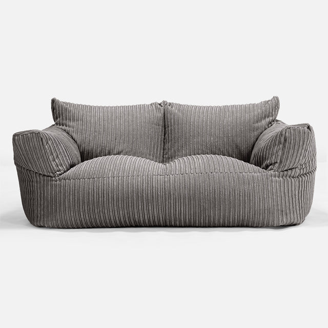 Josephine Zitzak Bank - Corduroy Graphite Grijs 01