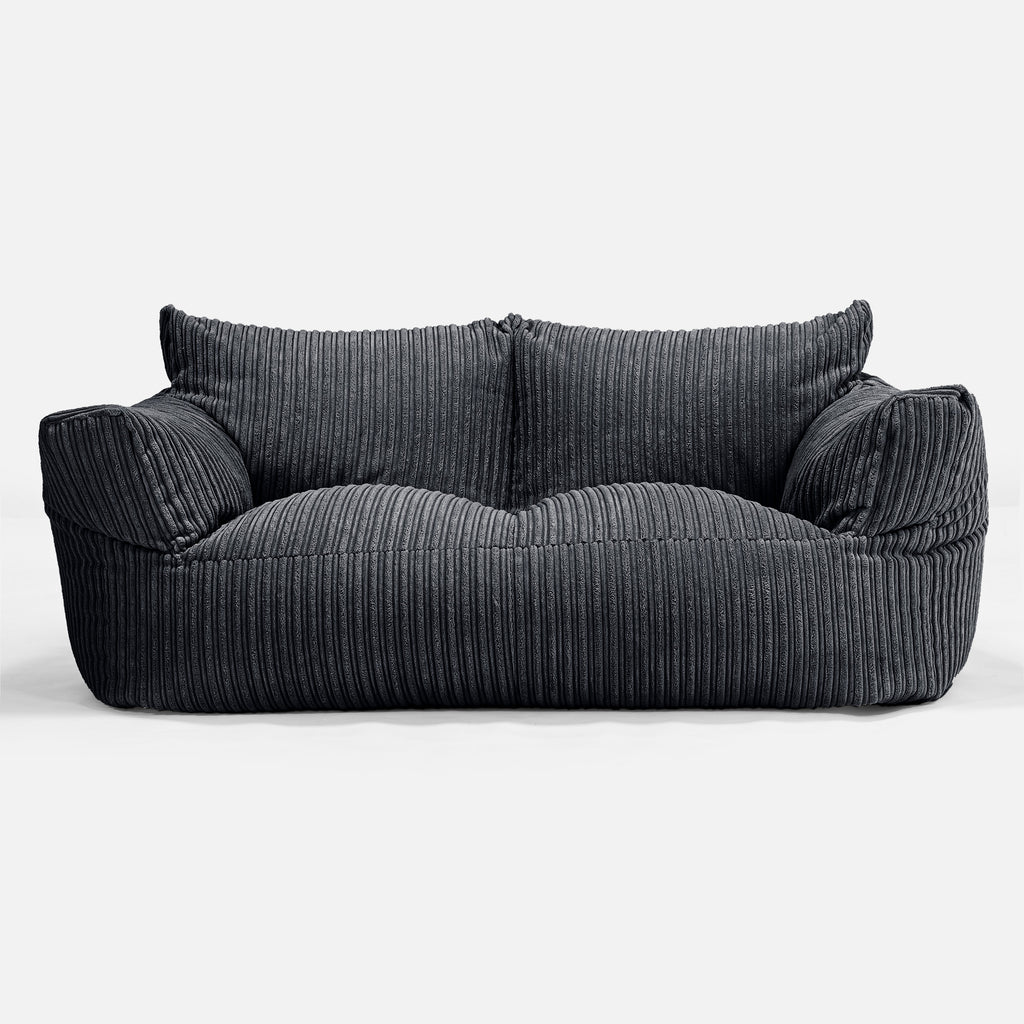 Josephine Zitzak Bank - Corduroy Zwart 01