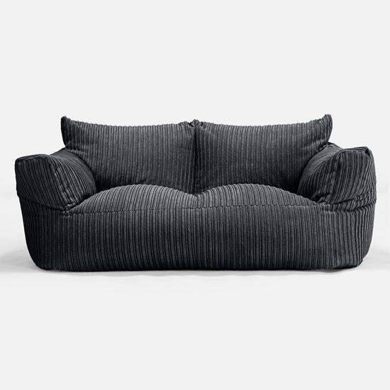 Josephine Zitzak Bank - Corduroy Zwart 01