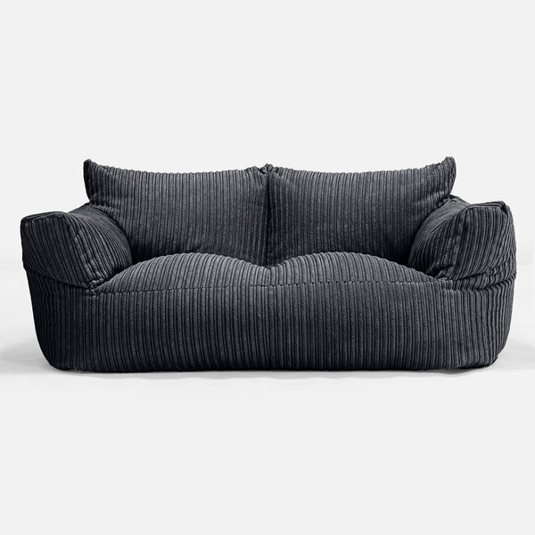Josephine Zitzak Bank - Corduroy Zwart 01