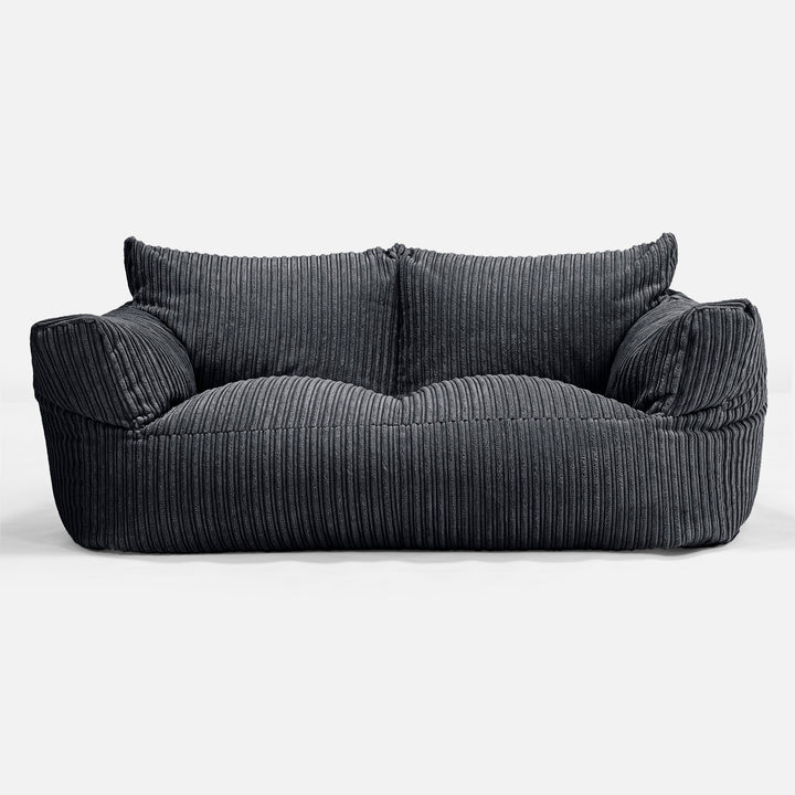 Josephine Zitzak Bank - Corduroy Zwart 01