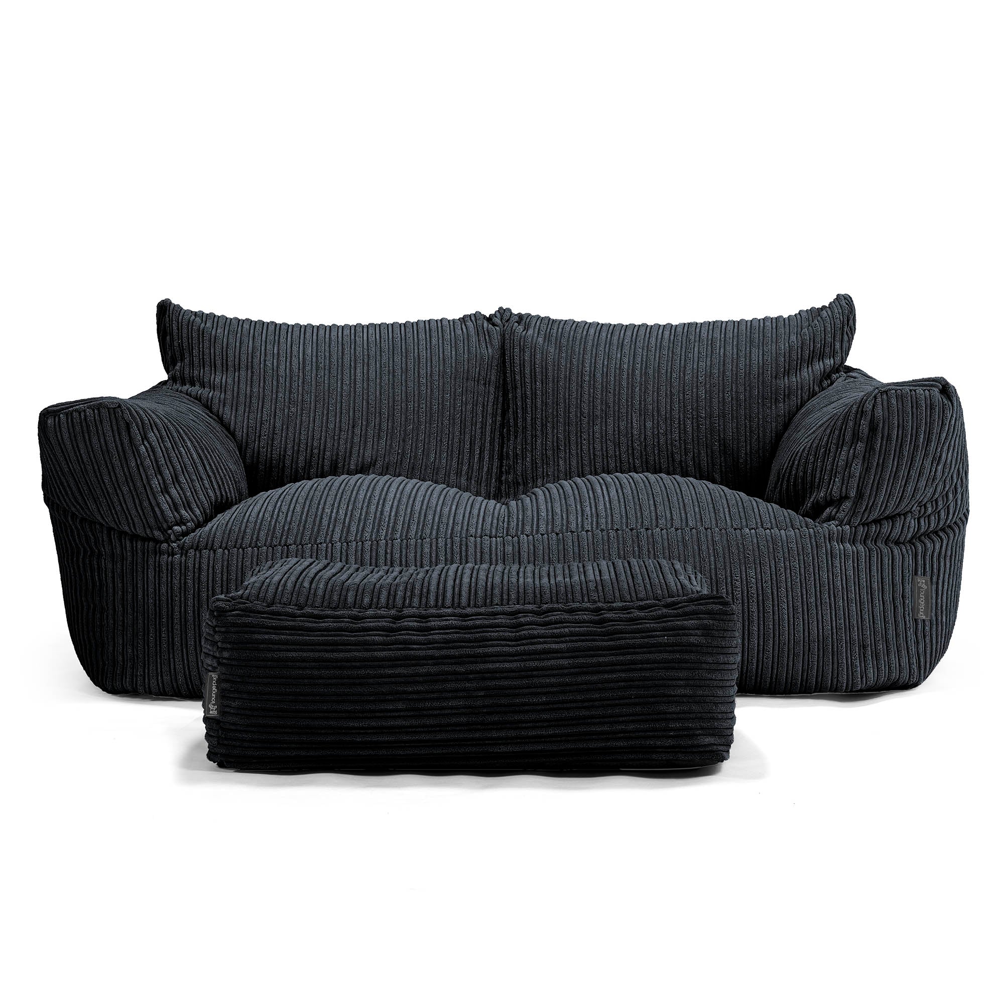 Lounge Pug - Grote Zitzak Bank - Corduroy Zwart - Josephine