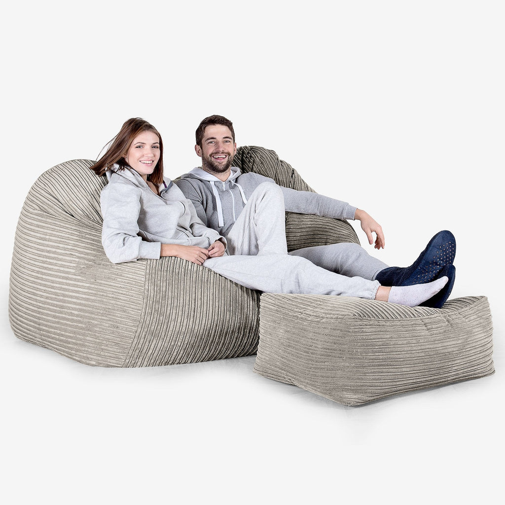 Grote Zitzak Bank - Corduroy Mink 03