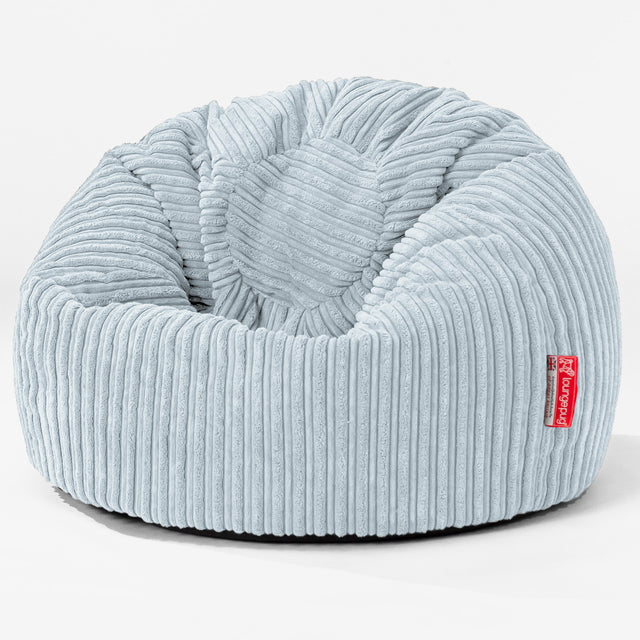 Kinder Klassieke Zitzak Stoel 1-5 jaar oud - Corduroy Baby Blauw 01