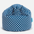 Afdruk Blauw Polka Dot