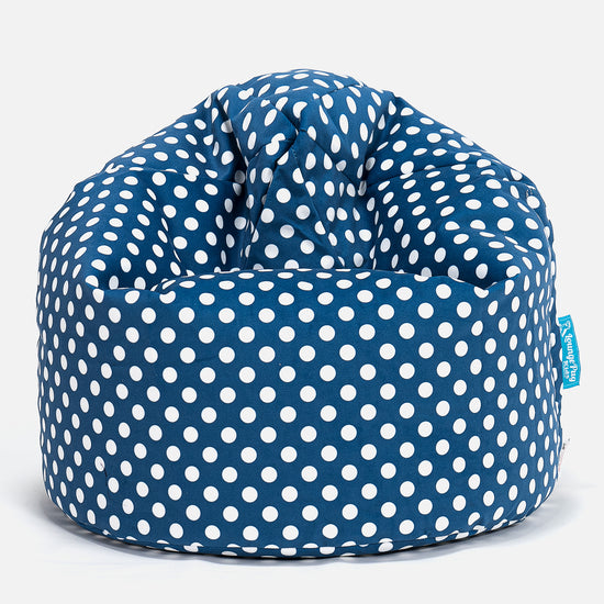Kinder Zitzak - Afdruk Blauw Polka Dot 01