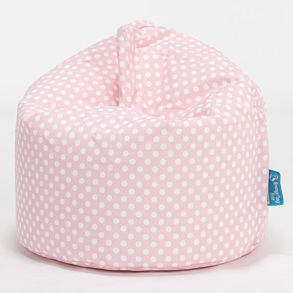 Kinder Zitzak 2-6 jaar oud - Afdruk Roze Polka Dot Fabric Close-up Image