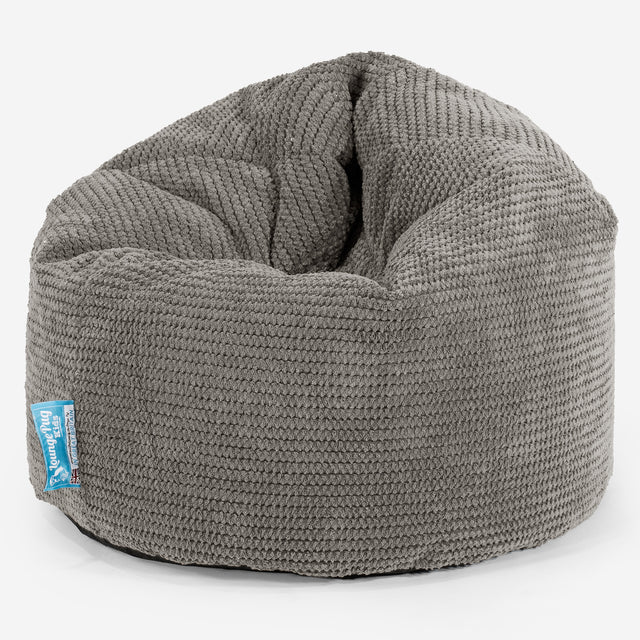Kinder Zitzak 2-6 jaar oud - Pompom Antraciet 01
